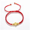 Selling St. Benedict Red Black Rope Braided Bracelet Gold Plated Protection Religious Jewelry for Men Women Party Gift - Image 3