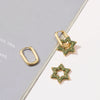 Star Gold Color Geometric Hoop Earrings For Women Zircon Female Drop Earrings Engagement Elegant Jewelry - Image 26