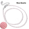 Faceted Gemstones Necklace 2mm Beads Quartz Crystal Tourmaline Lapis Shining Stone Beaded Necklace Choker Jewelry - Image 36