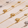 Delicate Shiny Zircon Star Pendant Choker Adjustable Length Chain Stainless Steel Necklaces Women Wedding Banquet Jewelry - Image 2