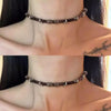 Red Brown Vintage Irregular Metal Circle Leather Necklace Choker Gothic Sweet Cool Retro Leather Collar Choker Jewelry Y2K - Image 4