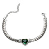 Love Heart Zircon Necklace Bracelet Dubai Cuban Chain Jewelry Set For Women Stainless Steel Gold Color Plated - Image 12