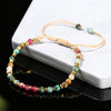 Braided Bead Bracelet with Adjustable Cord in Turquoise-Tone - Image 4