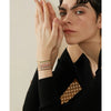 Chic Thin Stainless Steel Chain Colorful Cubic Zirconia Bracelet Bangle Gold Plated Jewelry Women - Image 4