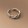 Ventfille Silver Waterdrop Open Line Cross Ring For Female Unique Design Jewelry Gift - Image 22