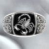 Personality Hollow Flower Scorpion Ring For Men Jewelry Ring Male Index Finger Accessories Many Size - Image 5
