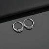 2pcs Stainless Steel Hoop Earrings For Men Small Circle Metal Ball Anti-allergic Ear Buckle Rock Hip Hop Artificial Jewelry - Image 7