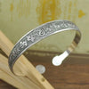 Retro Cuff Bracelets Tibetan Silver Metal Carving Fish Elephant Flower Bangles Vintage Gypsy Jewelry Female Gifts - Image 9