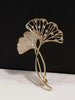 Retro Elegant Ginkgo Leaf Brooches For Women Rhinestone Flower Plant Lapel Pins Wedding Party Corsage De Luxe - Image 5