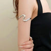 Gold Color Arm Bangles Stainless Steel Bracelet Jewelry for Women, Gift Party Accessories - Image 4