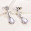 Bridal Wedding Earrings for Women Paved Crystal CZ Stone Aesthetic Female Dangle Earrings Party Jewelry - Image 2