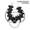 Gothic Black Lace Rope Chain Necklace Crystal Beads Geometric Charm Chokers Collar Girls Women Party Y2K Jewelry - Image 6