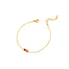 Women Jewelry Gold Plated Stainless Steel Necklace Cz Zircon Pendant 12 Month Birthstone Bracelet - Image 6