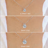 – Necklace Sparkling Solitaire Lab-Grown Diamond Pendant Necklaces for Women Daily Jewelry - Image 3