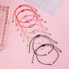 2 Pcs Card Sets of Minimalist Casual Style Copper Heart Adjustable Rope Chain Couple Bracelet Jewelry Valentine's Day Gift - Image 1