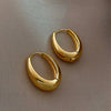 Metal Hoop Earrings for Women Simple Versatile Daily Wear Everyday Ear Accessories Young Girls Statement Jewelry - Image 2
