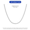 Silver Simple Tennis Chain Necklace Chain Pendant Necklace for Women Birthday Gift Jewelry - Image 6