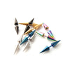 Three-Piece Stainless Steel Spike Piercing Stud Set - Image 27