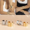 3PCS Chunky Gold Cuff Bracelets for Women Irregular Minimalist Statement Bangle Bracelets Set Upper Arm Cuff Punk Jewelry - Image 3