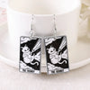 Rectangular Double Sided Tarot Cat Acrylic Earrings Halloween Magic Divination Animals Epoxy Pendant Earring for Women Jewelry - Image 2