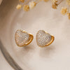 Arrive Heart Hoop Earrings For Women Girls,Shining Cubic Zirconia Accessories Party Wedding Jewelry Lovers Gift - Image 1