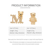 Europe and The United States Inlaid Rhinestone Bear Letter M Brooch Light Temperament Pins - Image 6