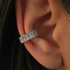Square Cubic Zirconia Hinged Piercing Clicker for 16G Septum and Ear Styles - Image 6