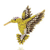 Hummingbird Brooches For Women Vintage Crystal Metal Animal Pins - Image 7