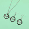 Movie Horror Wednesday Series Earring Creative W Letter Necklace Earrings for Women Men Jewelry Gifts - Image 2