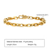 Chunky Stainless Steel Link Chain Bracelet in Gold-Tone - Image 22