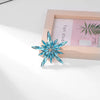 Christmas Shiny Crystal Brooch Star Shape Colorful Snowflake Pin Men and Women Accessories Holiday Gift - Image 6