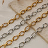 316L Stainless Steel Metal Oval Wrist Chain Bracelet For Women Men Texture Antiallergic Bangle Jewelry Gift - Image 5