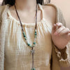 Vintage Ceramic Butterfly Pendant Necklaces for Women Chinese Ethnic Style Long Adjustable Handmade Beaded Necklaces Jewelry - Image 10