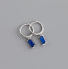 Small Hoop and Stud Earrings with Charm and Chain Styles - Image 38
