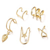 Rhinestone Decor Ear Cuff earring for Woman Ear Summer Christmas Jewelry Gift - Image 16