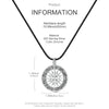 Silver Compass Black Leather Thong Necklace For Men Women Jewelry Gift - Image 2