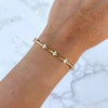 Selling Women Jewelry Set Gold Color CZ Tear Drop Dog Bone Charm Link Chain Choker Necklace Bracelet - Image 3
