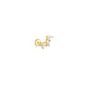 1PC Silver Horse Eye Zircon Crown Tassel Puncture Thread Flat Earring For Women Long Cartilage Chain - Image 30