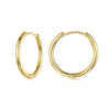 Silver Minimalist Huggie Hoop Earrings, Gold Plated Cartilage Piercing Daily Earrings Ear Cuff for Women - Image 7