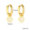 1 Pairs Butterfly Heart Rainbow Earring for Women Stainless Steel Dripping Oil Female Hoop Earrings Jewelry Party Gift - Image 19