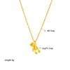 316L Stainless Steel Butterfly Moon Lock Blue Eyes Pendant Necklace For Women Multilayer Choker Chain Jewelry Gifts - Image 27