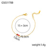 Women Jewelry Gold Plated Stainless Steel Necklace Cz Zircon Pendant 12 Month Birthstone Bracelet - Image 15