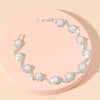 Wedding Bridal Jewelry 1-10 Row Cuff CZ Rhinestone Crystal Stretch Strand Bracelet Bangle - Image 36