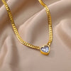3316L Stainless Steel Jewelry Vintage Minimalism Lovers Love Heart Cuban Chain Choker Necklaces Pendants For Women - Image 11