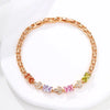 XP Jewelry (20 cm x 10 mm) Zircon Double Heart Knot Bracelet For Women Jewelry Gold Plated Eco Friendly - Image 5