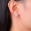Cute Flower Sakura Stud Earrings for Women Stainless Steel Piercing Earrings Jewelry Birthday Valentine Gift - Image 4