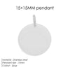 Minimalist Geometric Round Pendant Homemade Bracelet and Necklace Making Accessories - Image 13