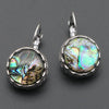 Colorful Shell Various Shapes Owl Women Hollow Zinc Alloy Antique Silver Plated Retro Drop Earring Jewelry Crafts - Image 9