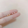Tiny Minimalist Silver Plated Korean Mini Small Flower Stud Earrings for Women Teens Temperament Daily Wear Ear Piercing Jewelry - Image 1