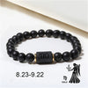 Zodiac Bracelets For Women Men Matte Black Agate Beads Wristbands Couple Gifts Jewelry Beaded Bracelets - Image 15